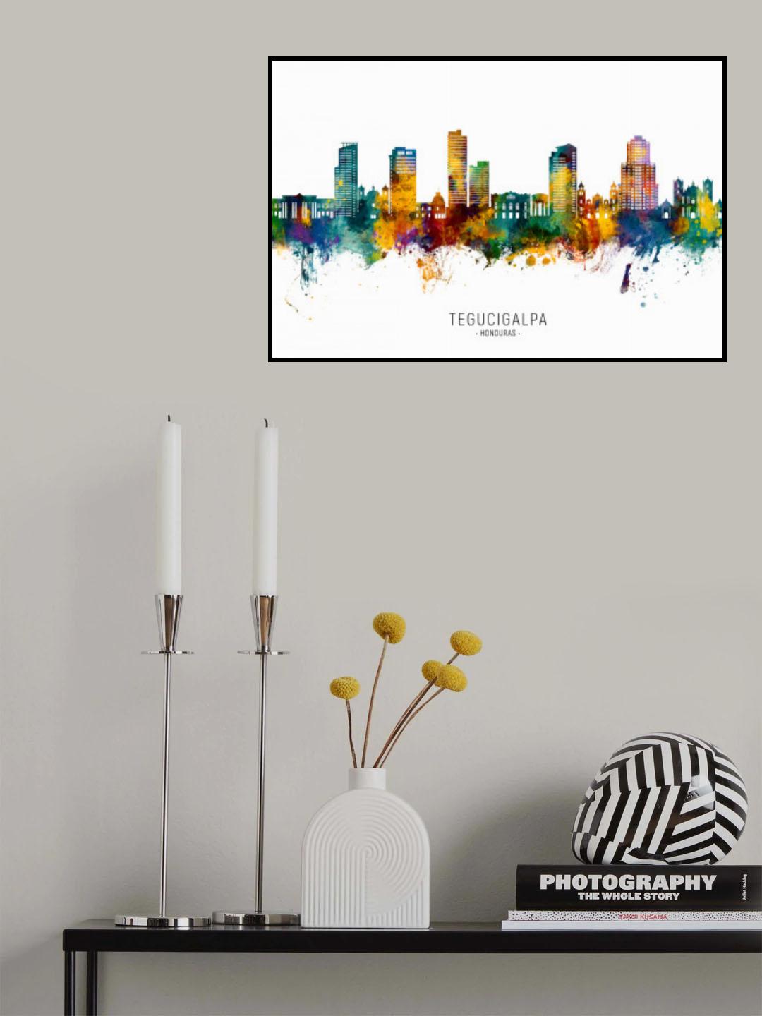 Tegucigalpa Honduras Skyline Poster och Canvastavla