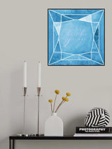 Be who you are gem blue Poster och Canvastavla