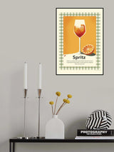 Spritz retro print Poster