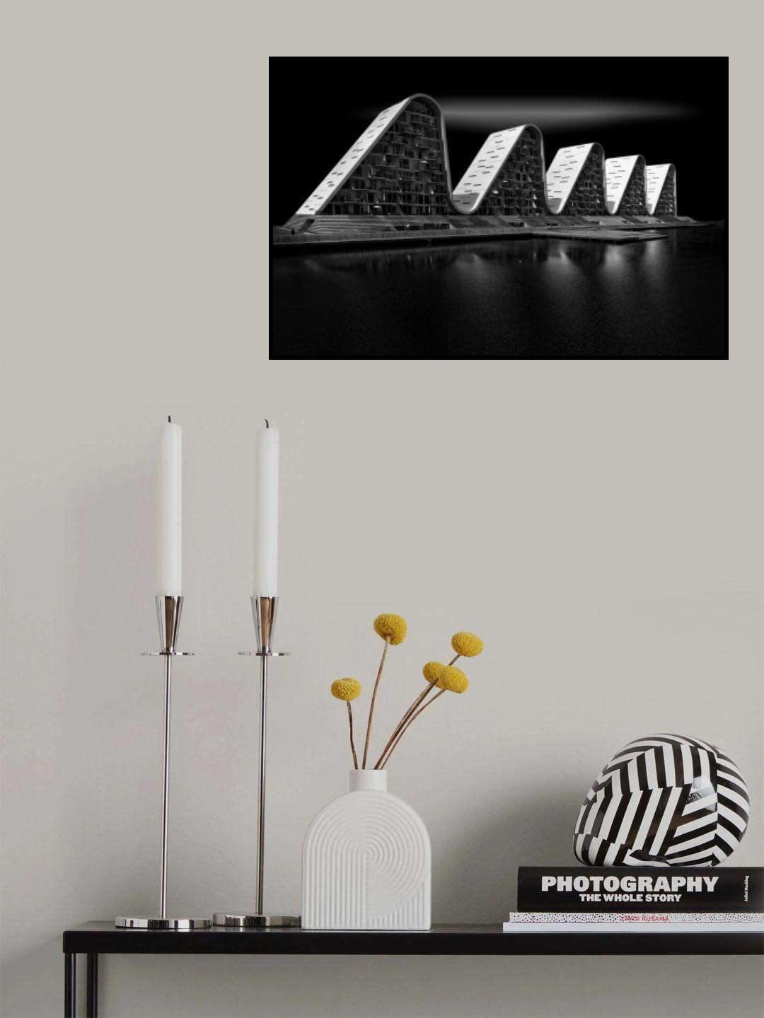 The architect makes the wave Poster och Canvastavla