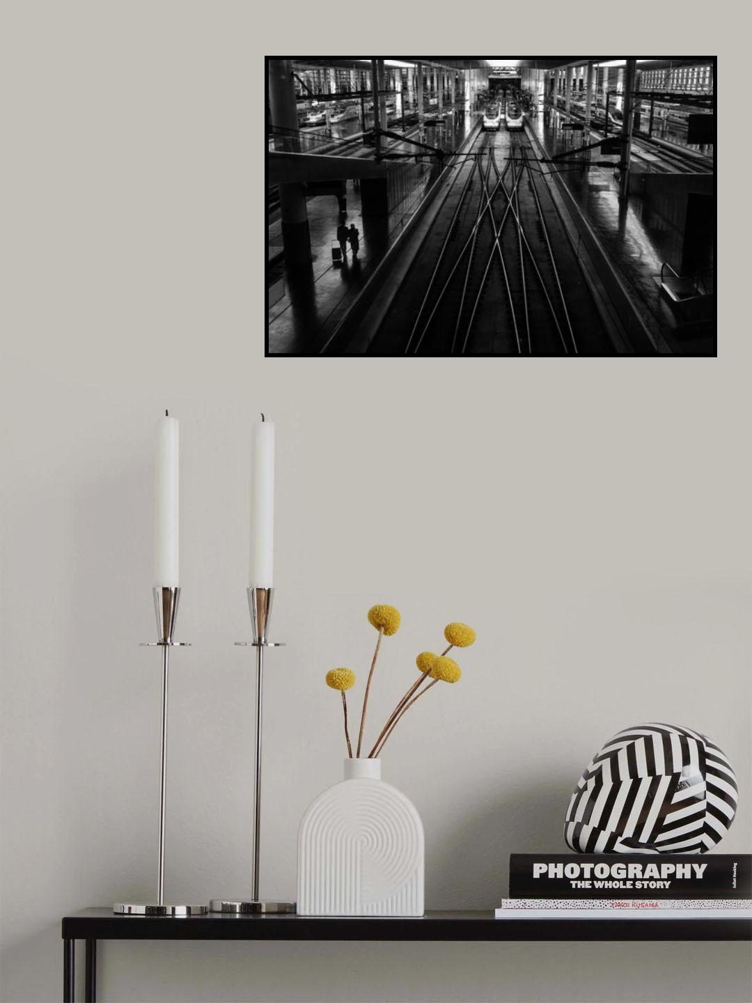 Train Station Poster och Canvastavla