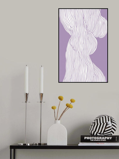 Fibers No 1 (Purple) Poster och Canvastavla