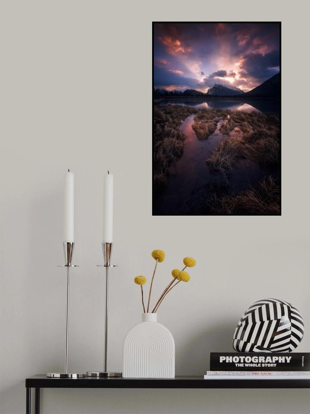 Vermilion Lakes, Canada Poster och Canvastavla
