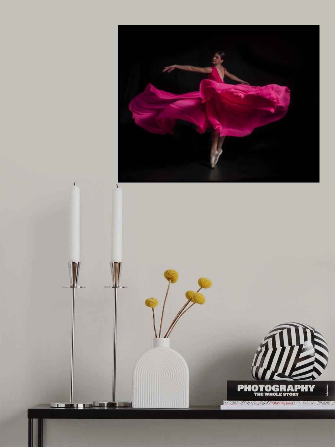 the pink flower Poster och Canvastavla