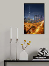 Dubai at night 7S9713P Poster och Canvastavla