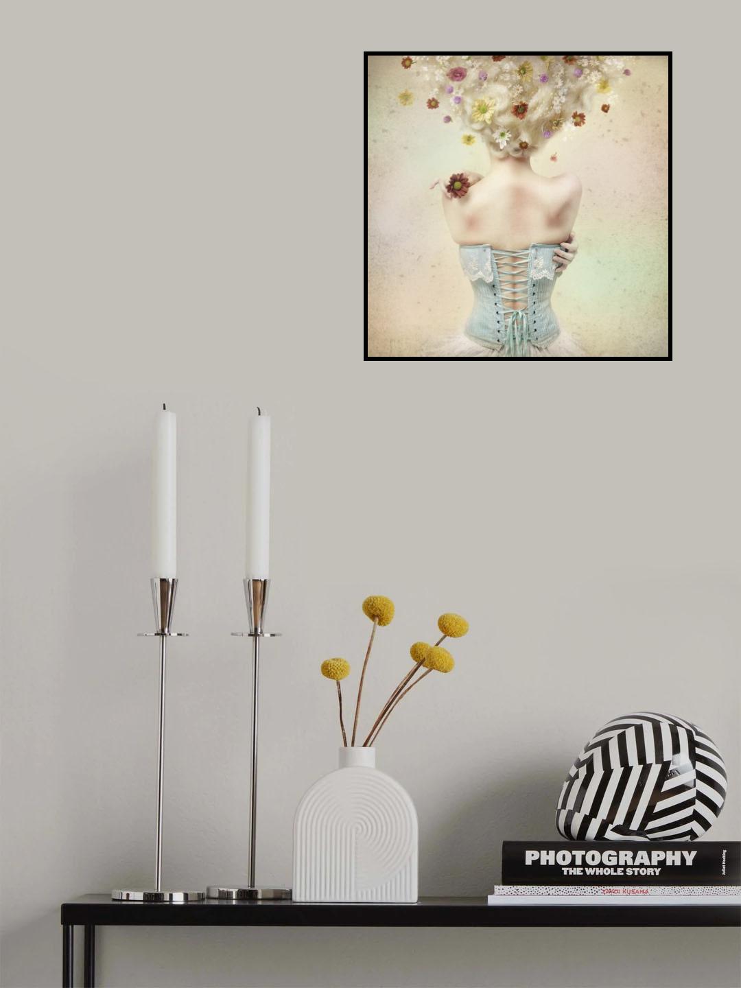 Girl of the flower garden Poster och Canvastavla