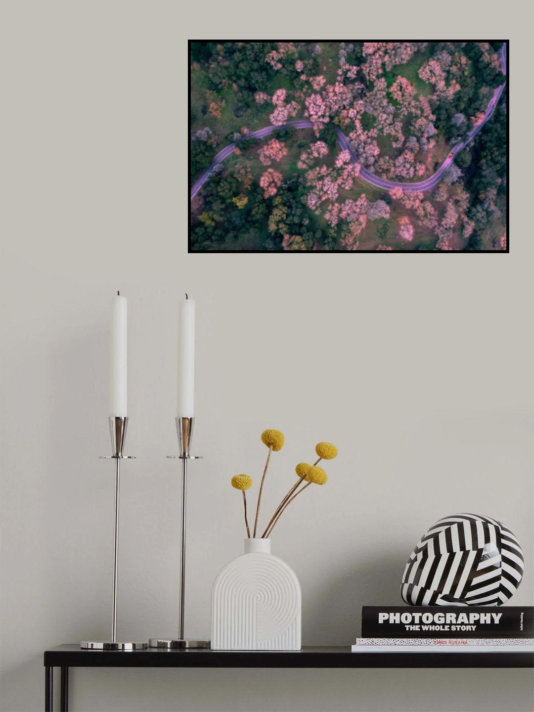 Pastel Drive Poster och Canvastavla