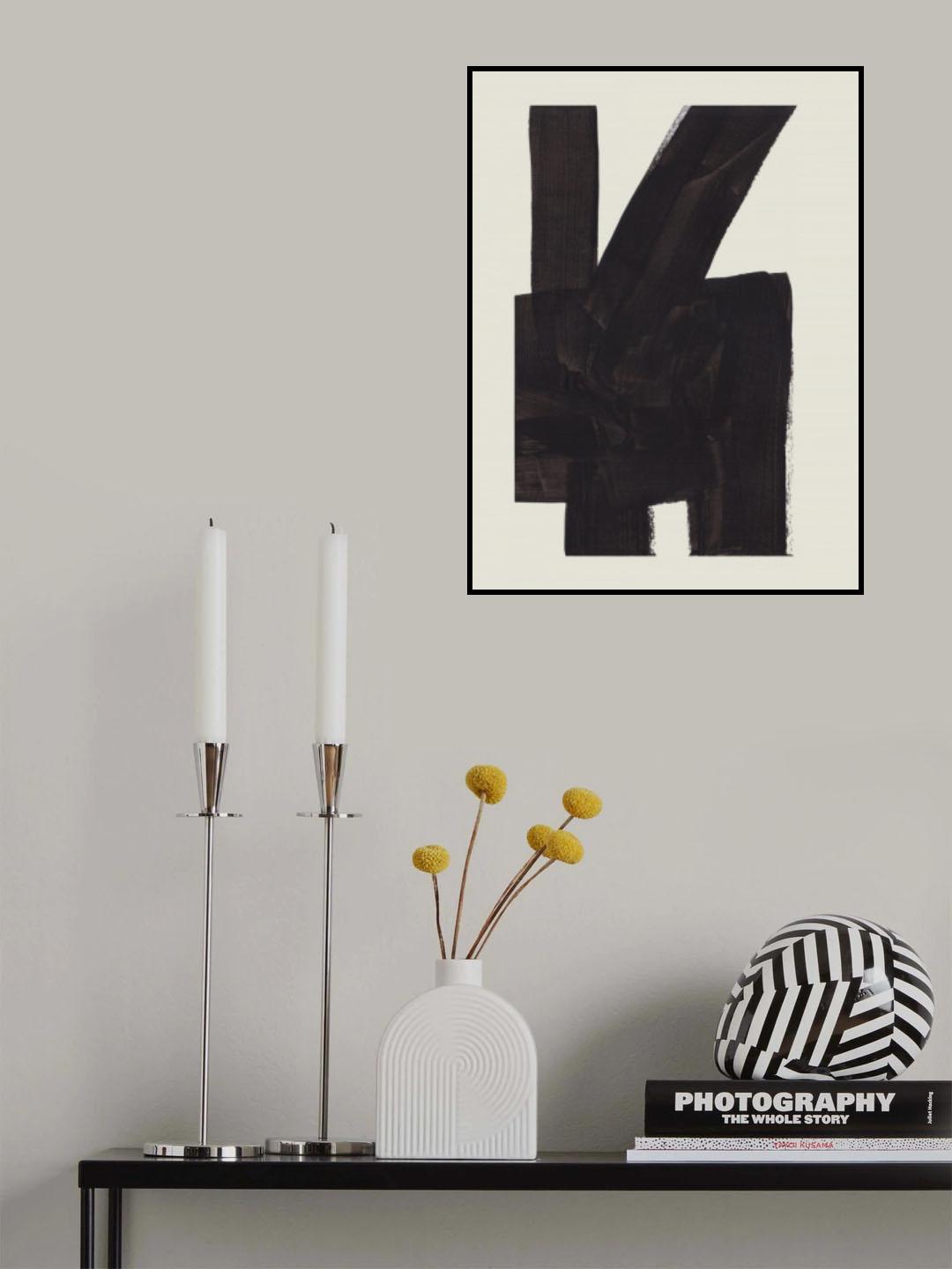 Ink Motif 13 Poster och Canvastavla