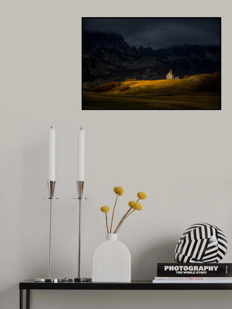Mountain Church Poster och Canvastavla
