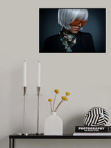 Cyber Girl Poster och Canvastavla