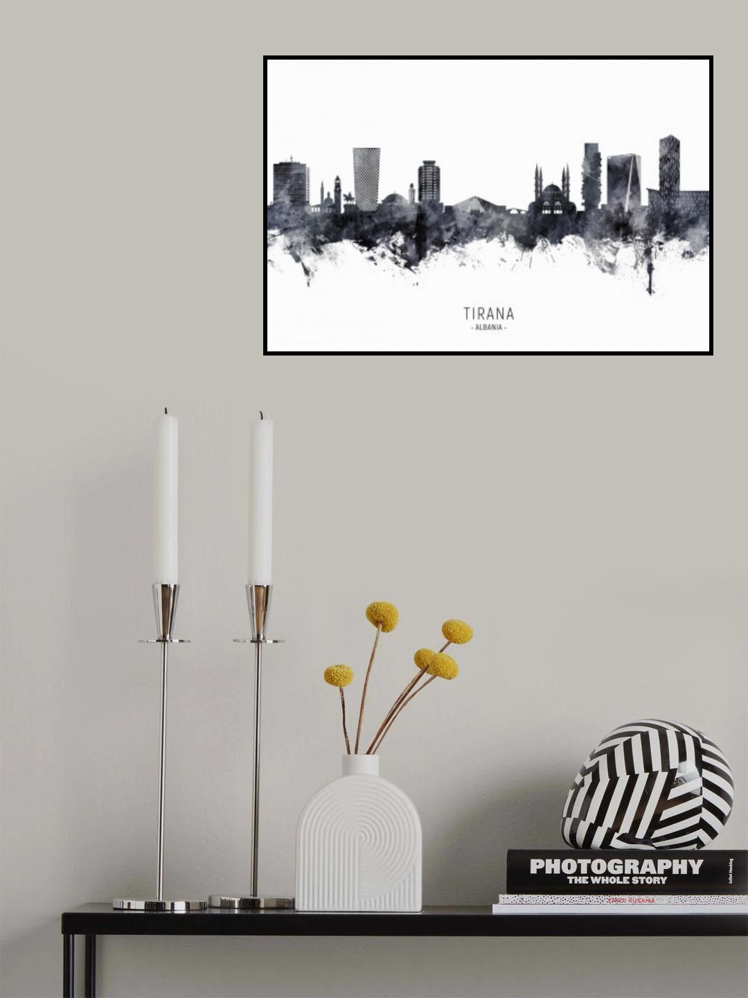 Tirana Albania Skyline Poster och Canvastavla