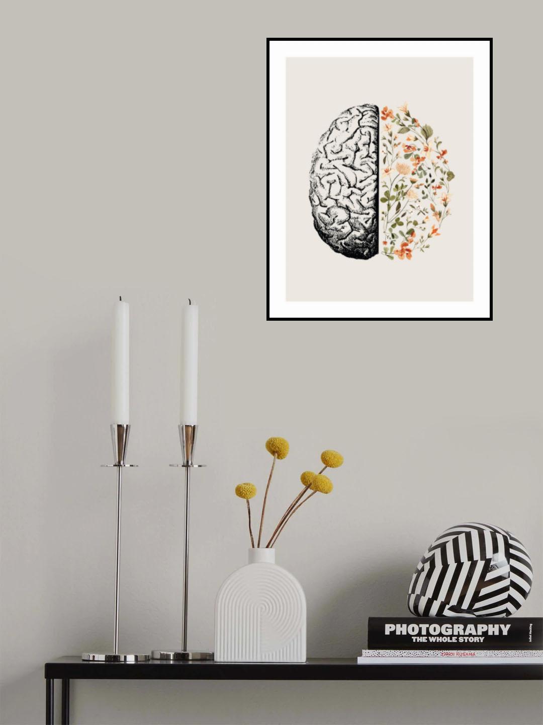 Brain Bloom Poster och Canvastavla