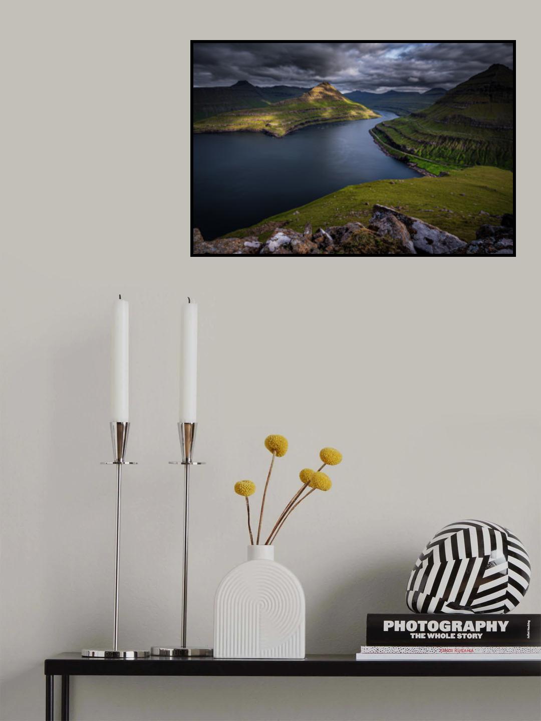 Faroe Fjord Poster och Canvastavla