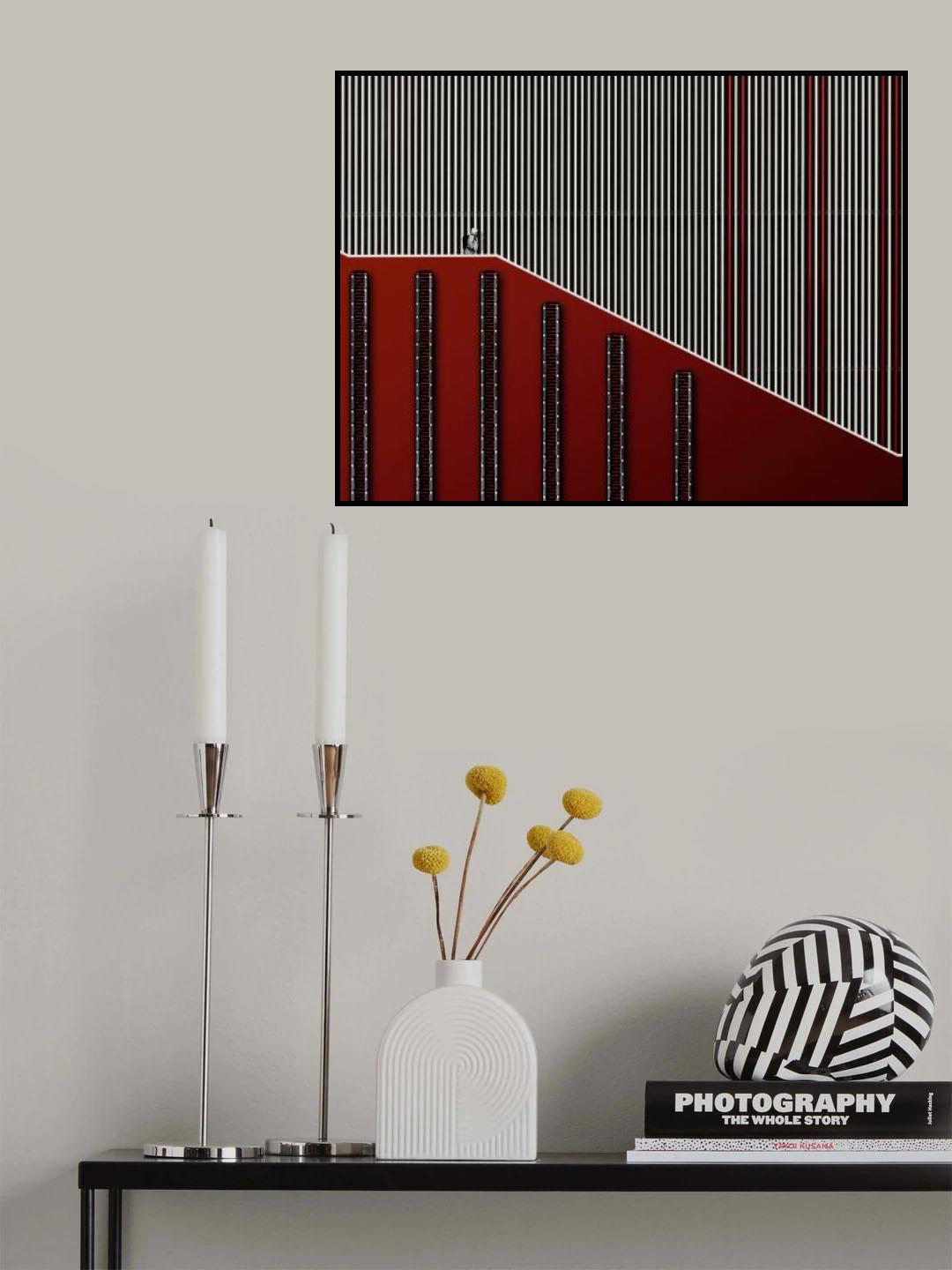 grand red staircase Poster och Canvastavla