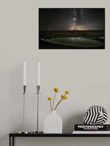 Galaxy in a lake Poster och Canvastavla