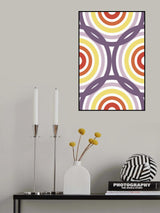 Retro Circles Poster och Canvastavla