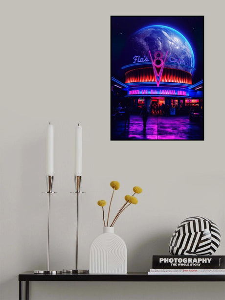 Space Cafe Poster och Canvastavla