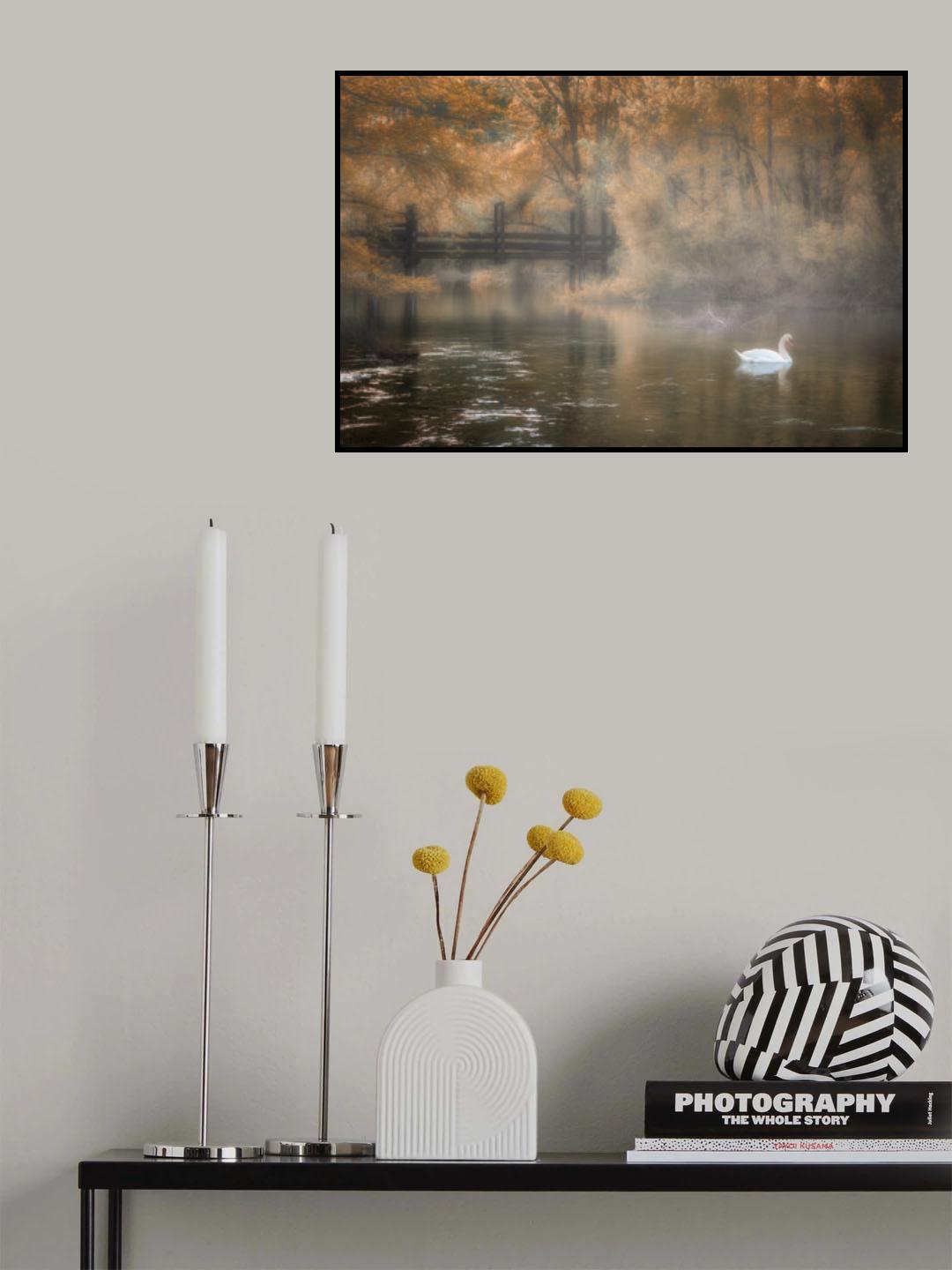 Foggy idyll Poster och Canvastavla