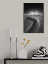 Shadow of the S shape on the snow Poster och Canvastavla