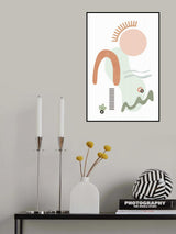 Tropical Villa Color and Shapes 20 Poster och Canvastavla