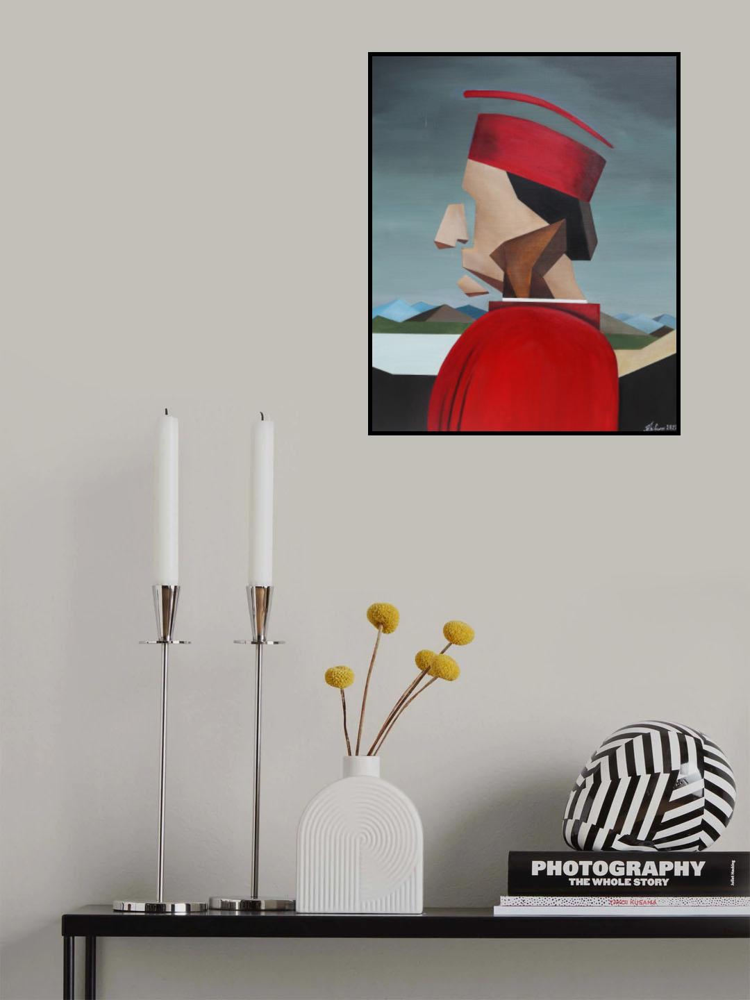 15th Century Portrait Piero Della Francesca Poster och Canvastavla