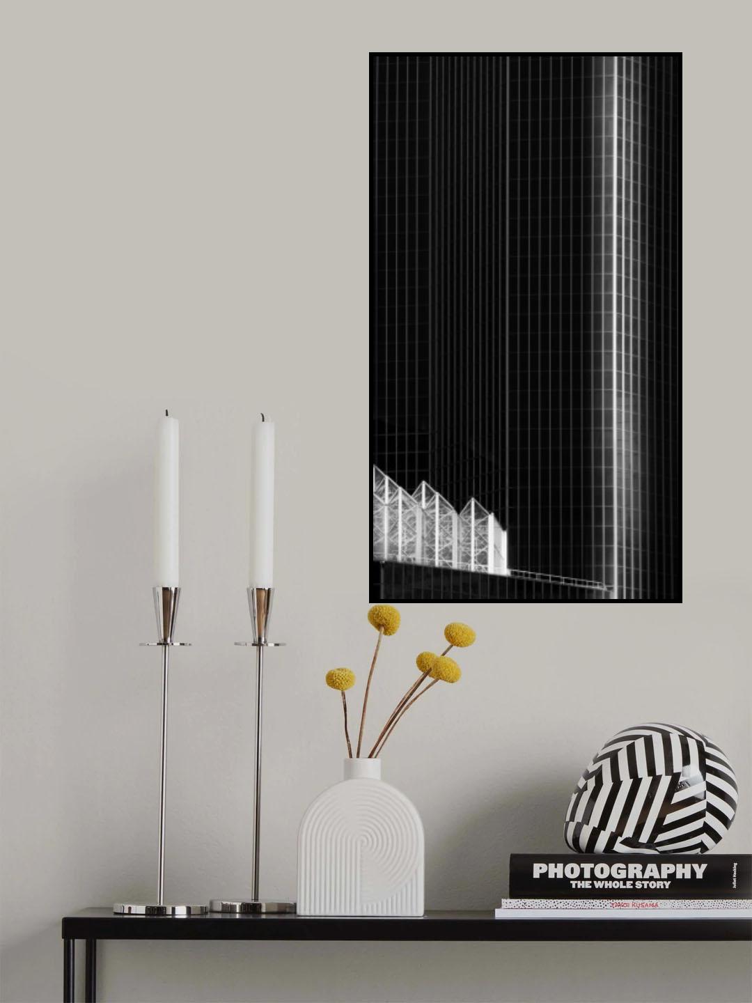 A white structure Poster och Canvastavla