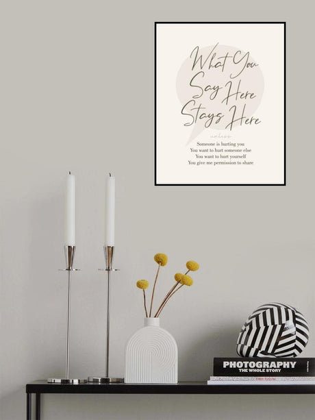 Stays Here No1 Poster och Canvastavla