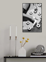 Disco B&w Poster och Canvastavla