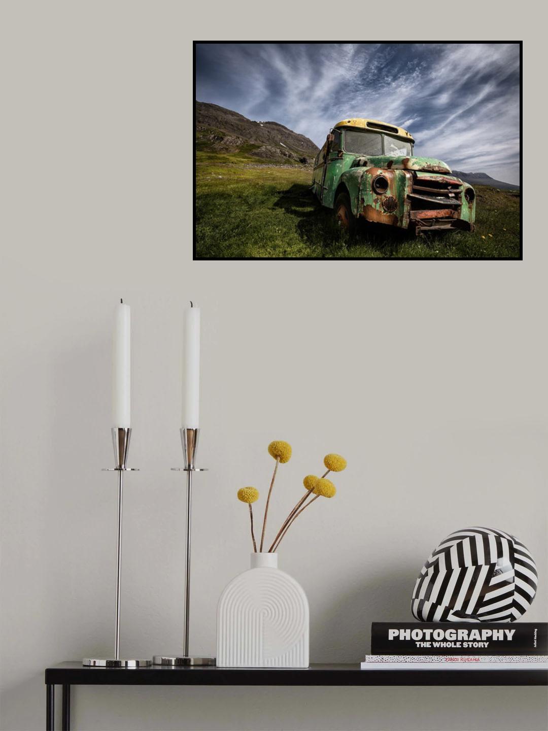 Old Green Poster och Canvastavla