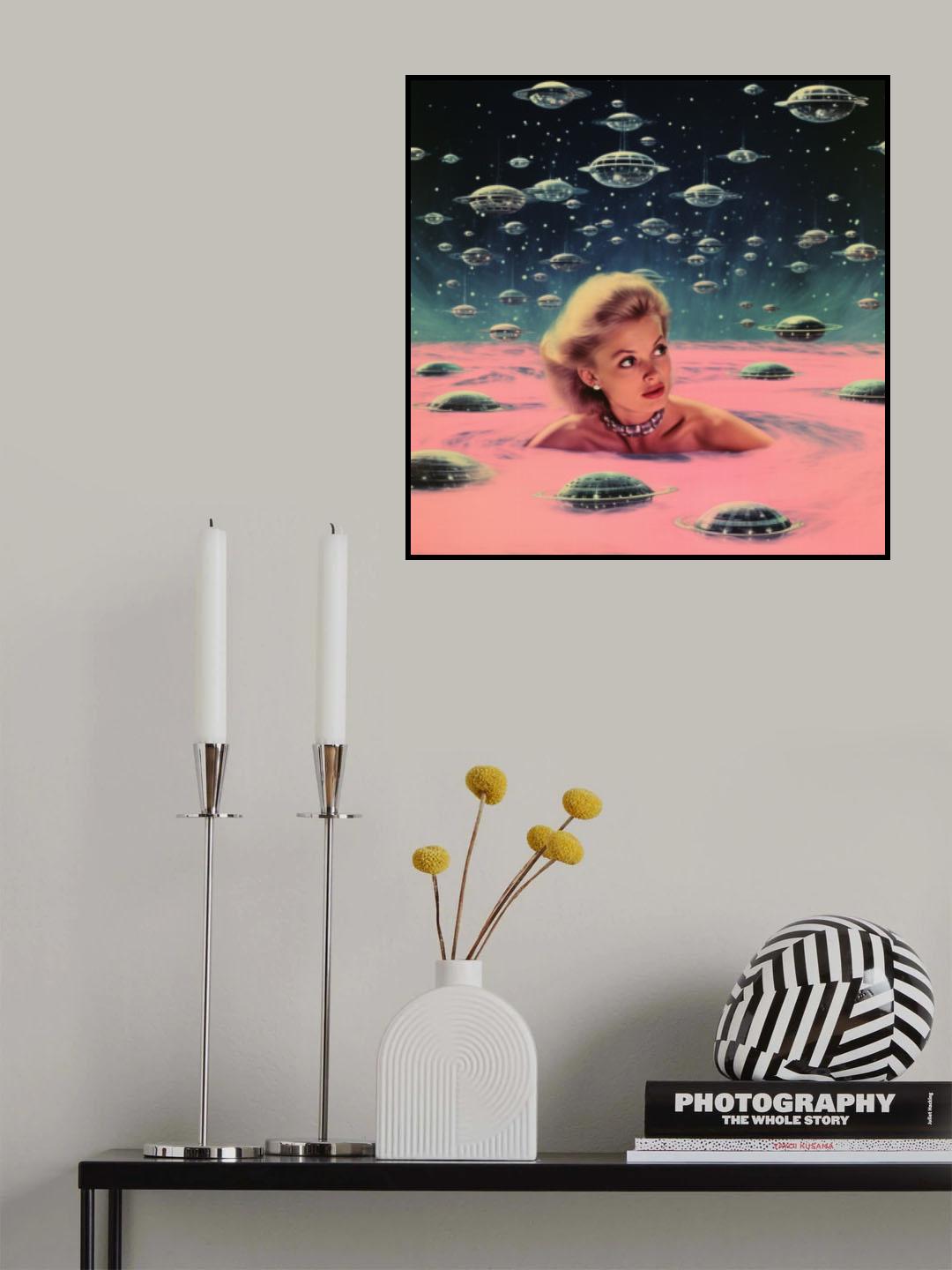 UFO Swimming Poster och Canvastavla