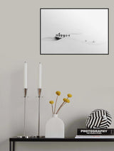 Bridge, Crow and snow Poster och Canvastavla