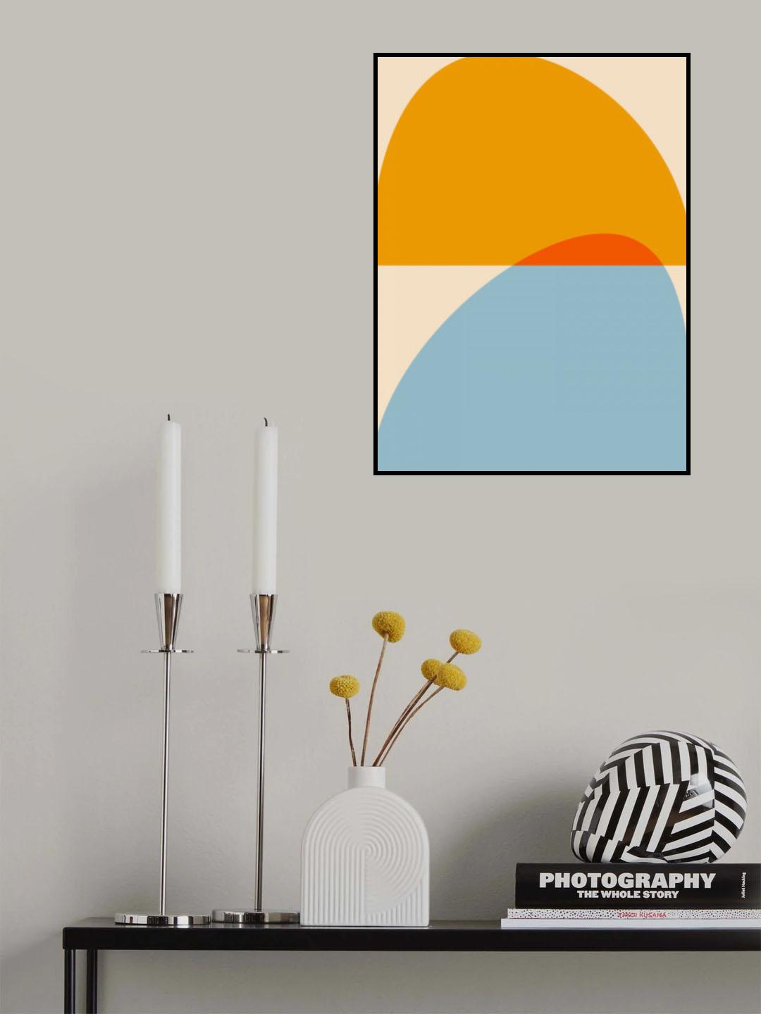 Mid Century Pastel 18 Poster och Canvastavla