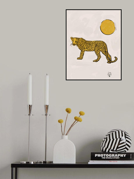 Leopard and Sun   Erum Khalili.png Poster och Canvastavla
