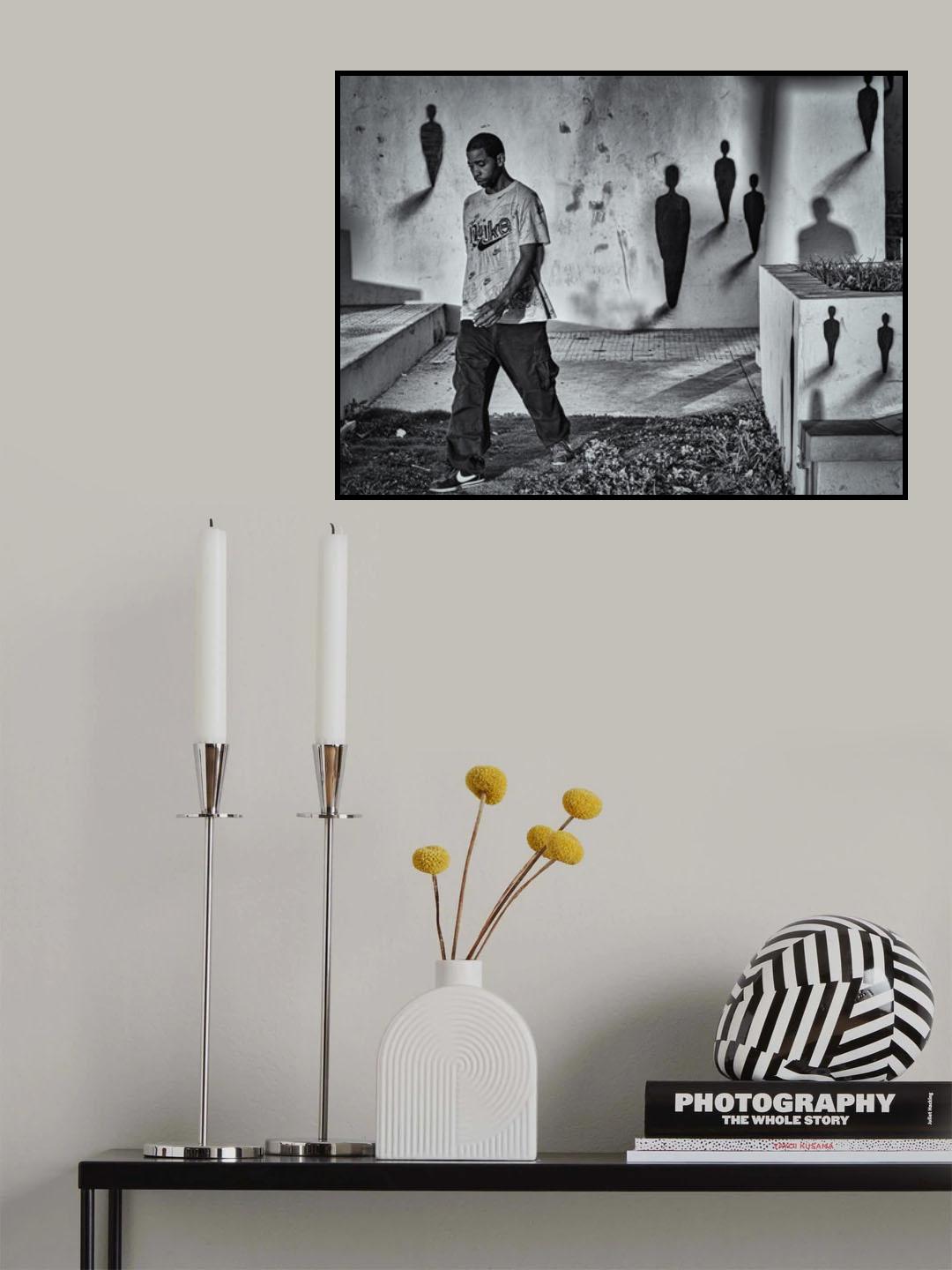 Men behind me Poster och Canvastavla
