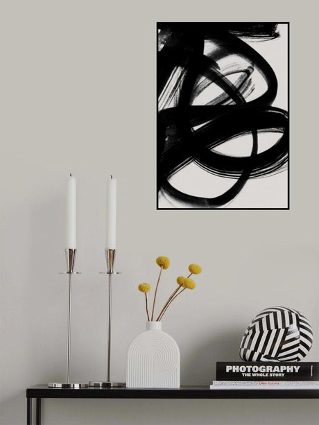 Abstract Brush Strokes 5 A1 Poster och Canvastavla