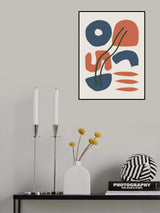 Six Organic Shapes Composition Poster och Canvastavla
