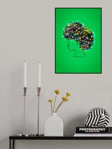 Afro Lights Poster och Canvastavla