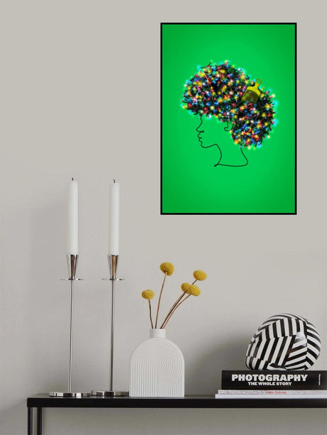 Afro Lights Poster och Canvastavla
