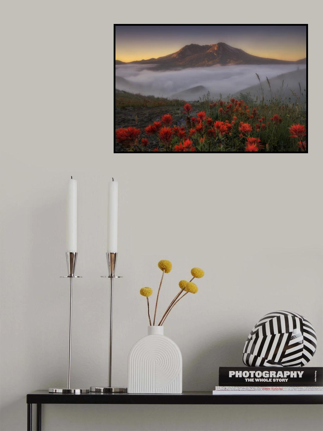 Foggy Sunrise Poster och Canvastavla