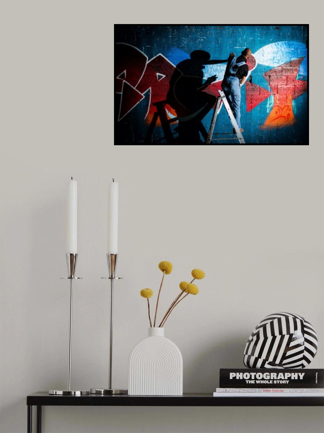 Graffiti Twin Poster och Canvastavla