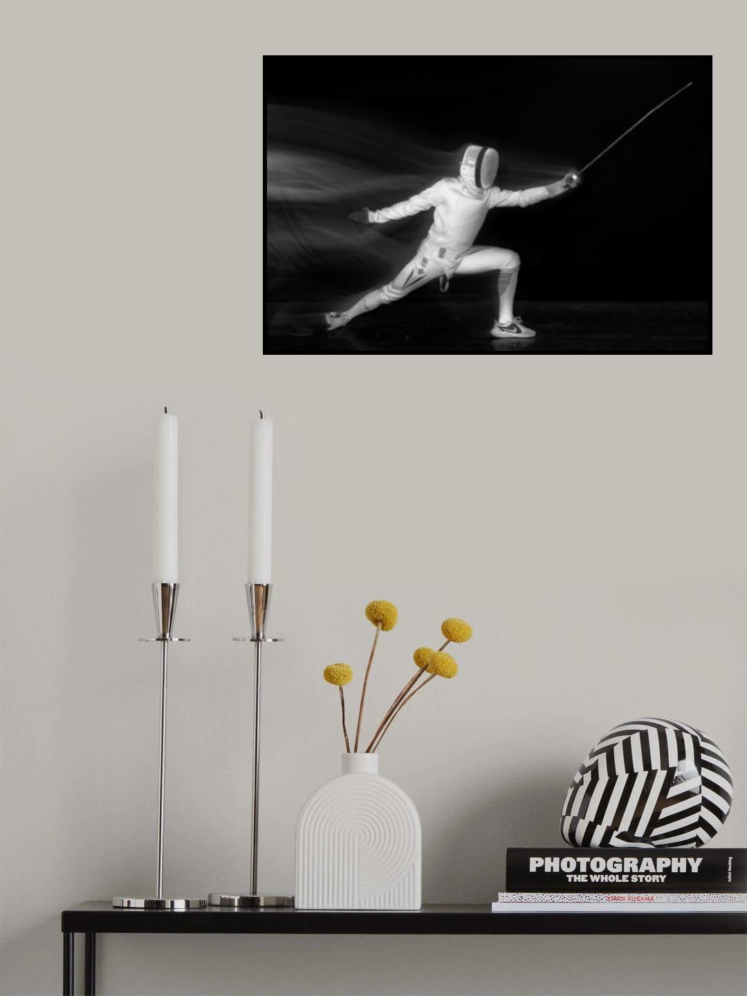 Lone Fencer Poster och Canvastavla