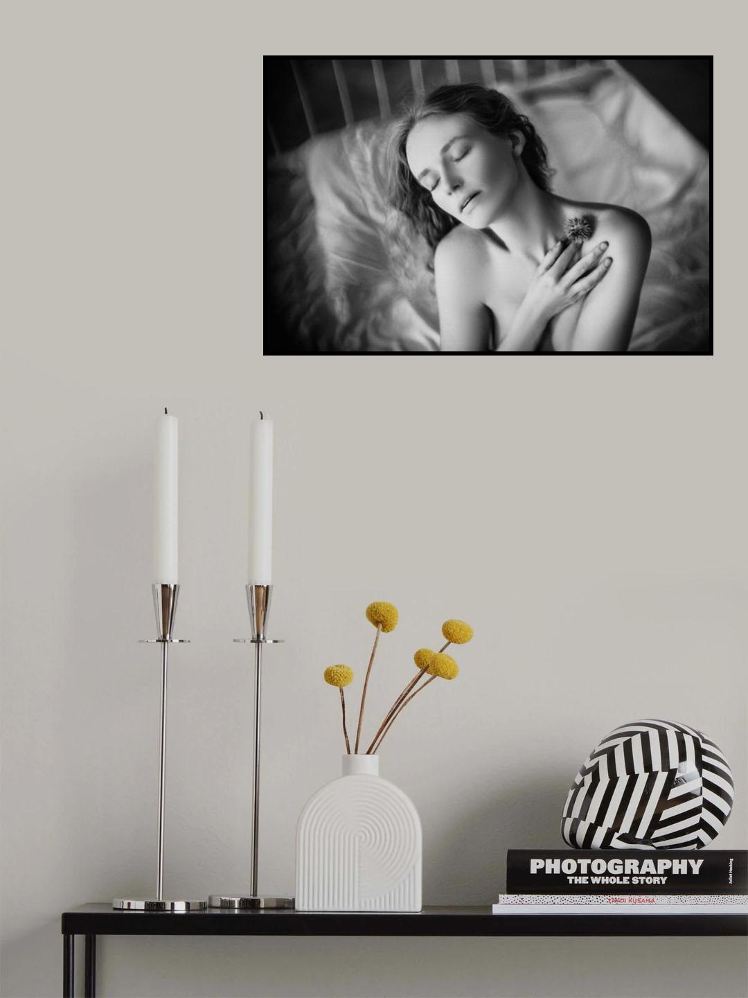 For the beauty of the rose we also water the thorns Poster och Canvastavla