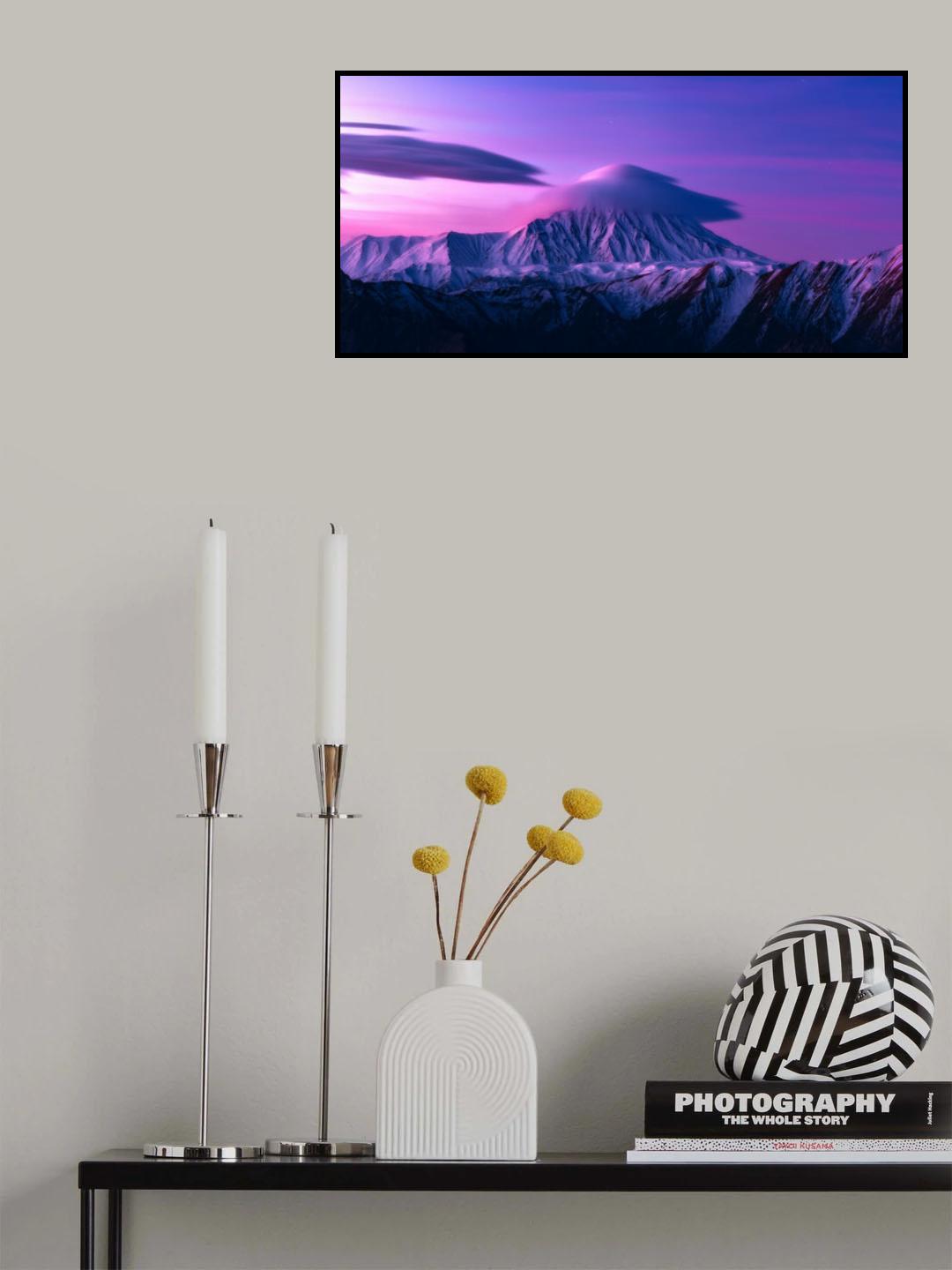 North View of Damavand Poster och Canvastavla