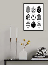Scandi Easter eggs Poster och Canvastavla