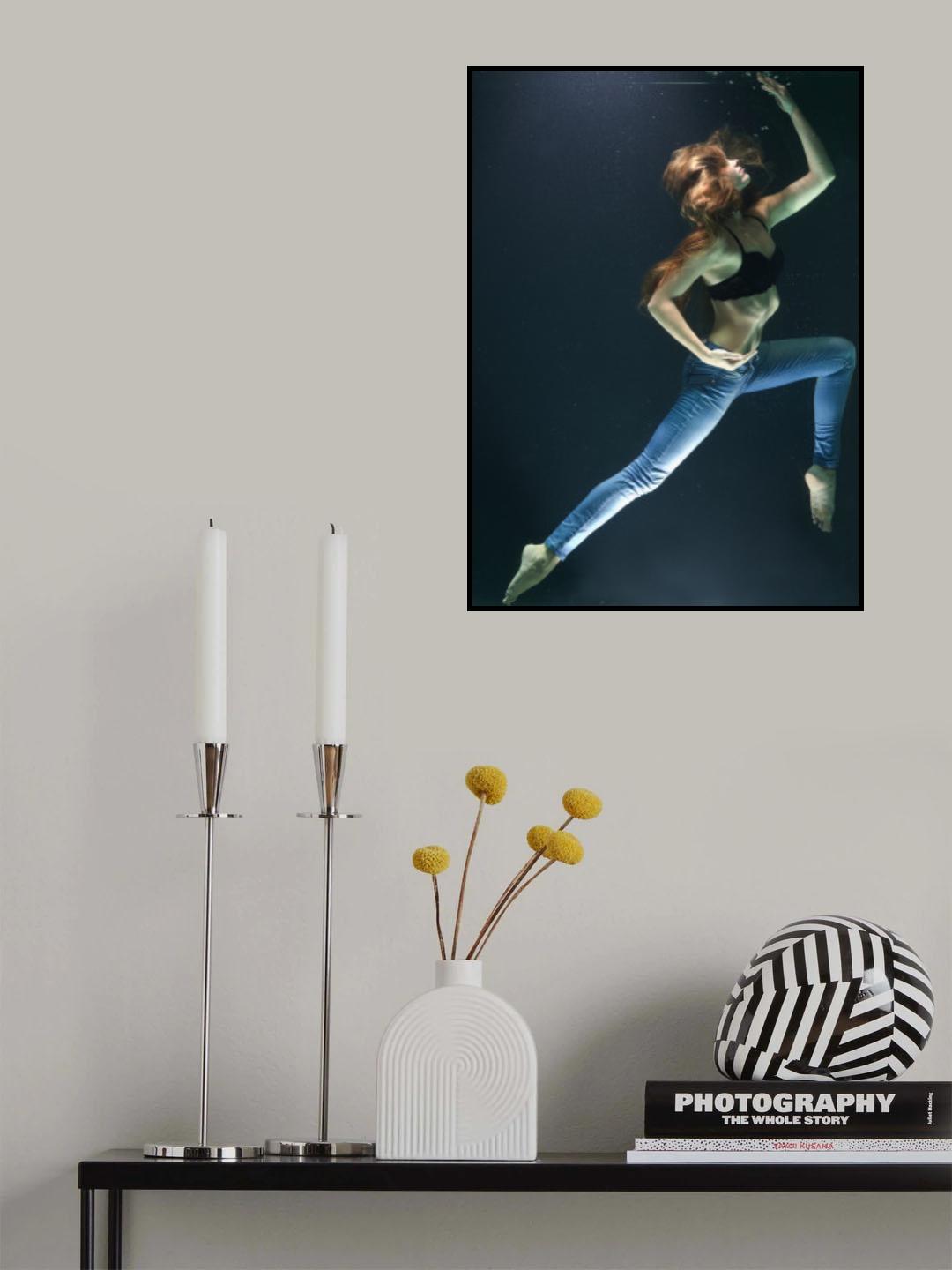 underwater artistic portrait shooting Poster och Canvastavla