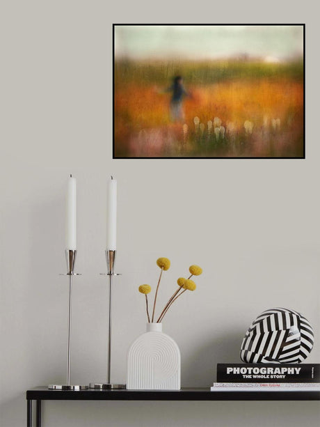 A Girl and Bear grass Poster och Canvastavla