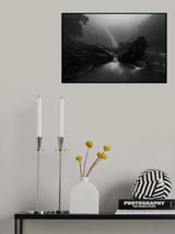 Cold Rainy Brook Poster och Canvastavla