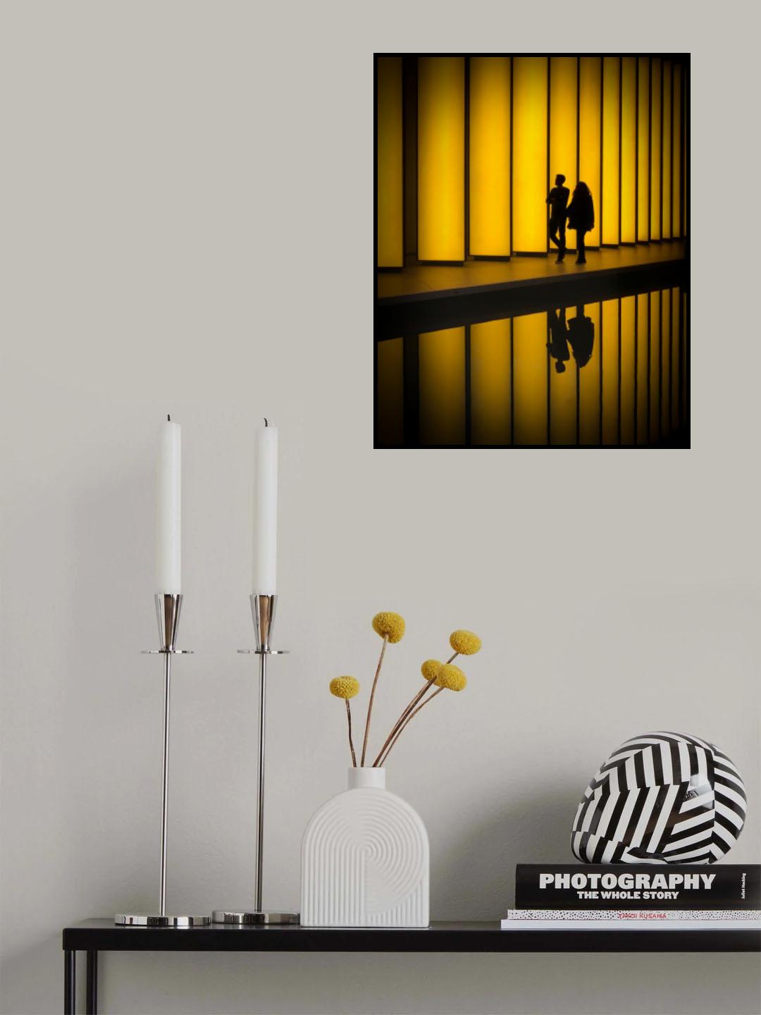 Light, silhouettes and reflections Poster och Canvastavla