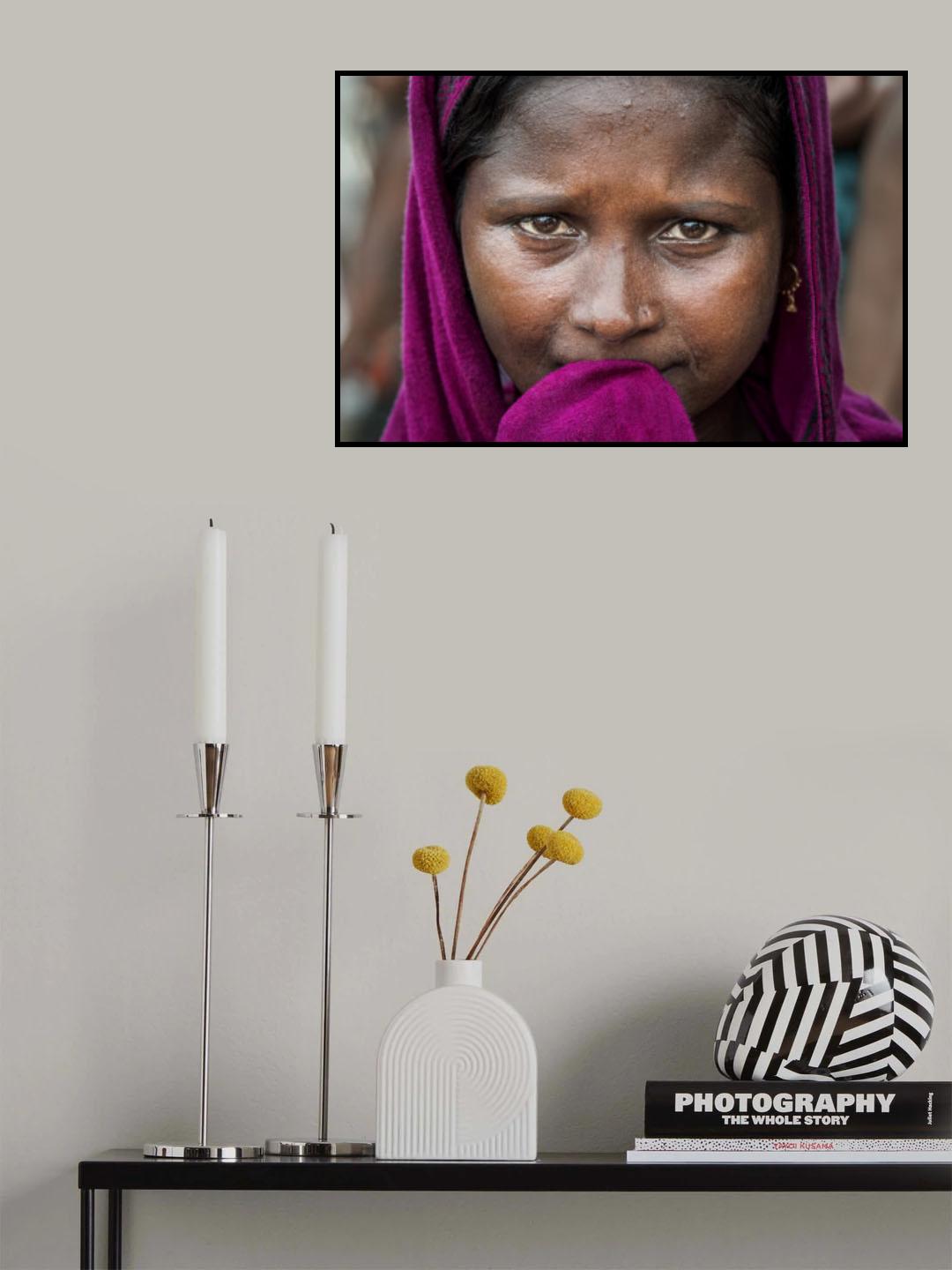 Rohingya refugee woman - Bangladesh Poster och Canvastavla