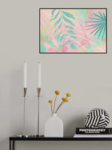 Tropical Summer Pink Turquoise Poster och Canvastavla